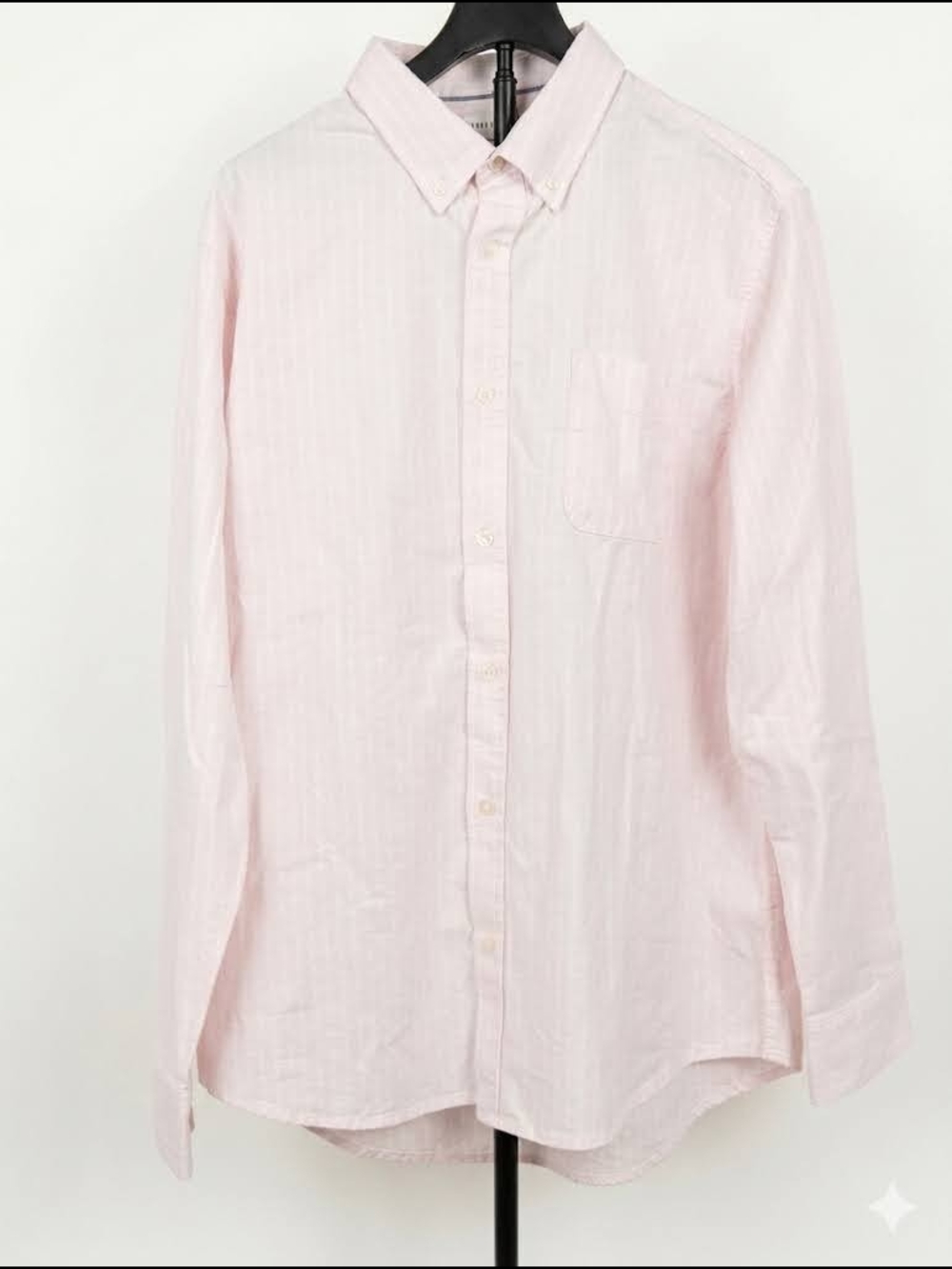 Free Assembly Men's Pink Button Down Shirt Size L Long Sleeve  Description